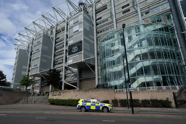 A police car outside St. James’ Park (Image: Getty Images)