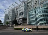 A police car outside St. James’ Park (Image: Getty Images)