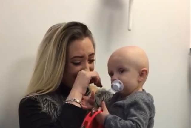 Jacob’s mum Danielle explained the treatment the youngster had received following his diagnosis