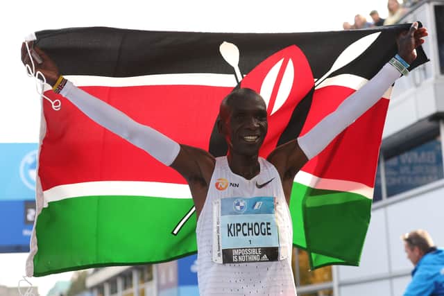 The Kenyan star finished the race in two hours, one minute and nine seconds to beat his previous best, recorded on the same course in 2018.