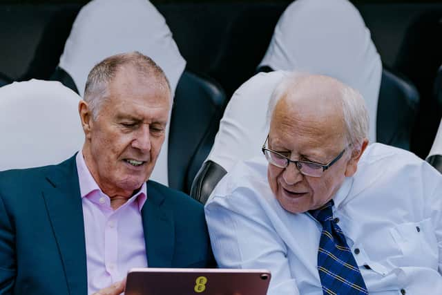 Bill and Sir Geoff at St. James’ Park