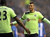 Former Newcastle United full-back Davide Santon. (PAUL ELLIS/AFP via Getty Images))