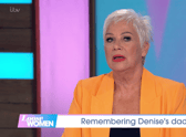 Denise paid tribute to her late father on Loose Women (Image: ITV)