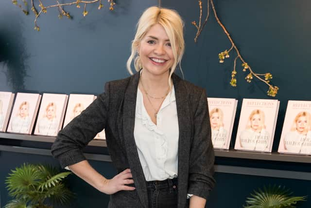 Holly Willoughby attends the Wylde Moon pop-up boutique at the ENO at London Coliseum on March 26, 2022 in London, England. (Photo by John Phillips/Getty Images)