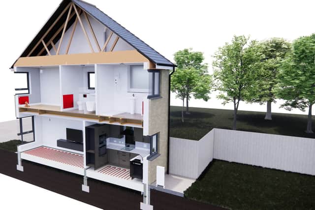 Energy-efficient homes will have solar panels built into them and alternatives to fossil fuels