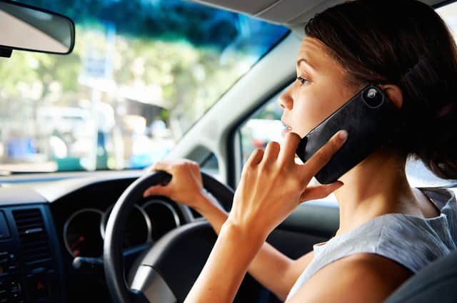 The Acusensus camera uses AI image processing to spot drivers using their phone at the wheel 