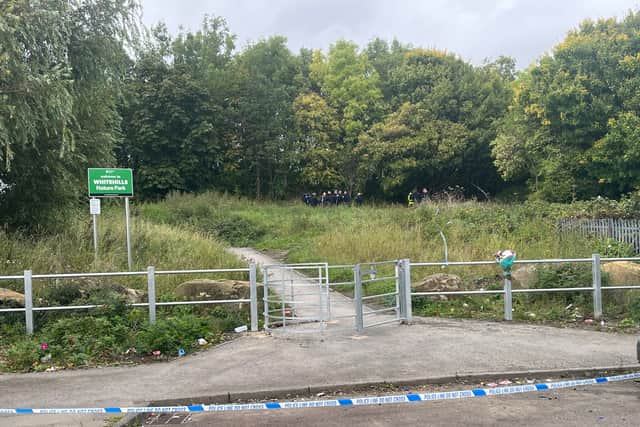 Specialist officers search Whitehills Nature Park (Image: NewcastleWorld)