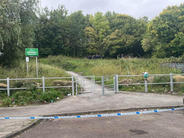 Specialist officers search Whitehills Nature Park (Image: NewcastleWorld)