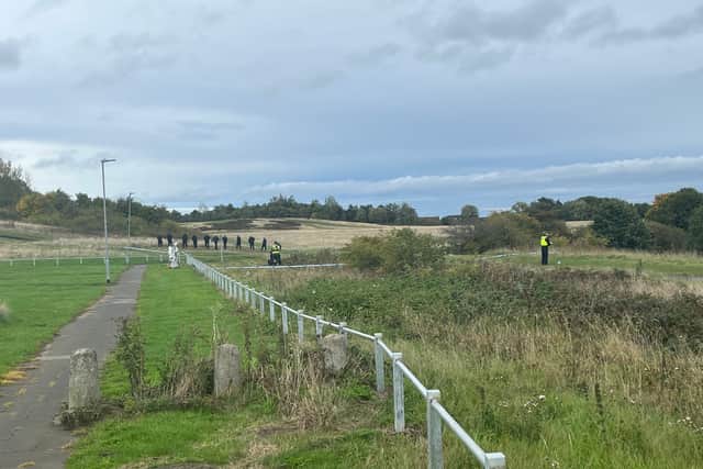 Special forces at the scene in Whitehills Nature Park (Image: NewcastleWorld)