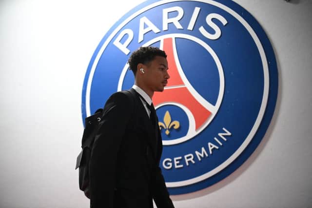 Former Newcastle United target Hugo Ekitike. (Photo by FRANCK FIFE/AFP via Getty Images)