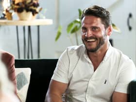 George Roberts sits opposite the ‘experts’ on an episode of Married At First Sight UK.