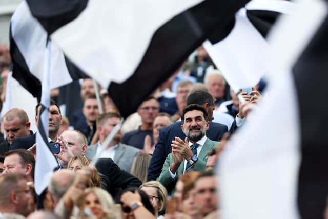 Yasir Al-Rumayyan, Newcastle United chairman looks on prior to the Premier League  match between Newcastle United and Manchester City at St. James Park on August 21, 2022 in Newcastle upon Tyne, England. 