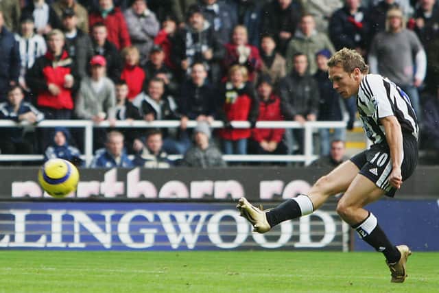 Bellamy scored 28 goals in 93 appearances for The Magpies (Image: Getty Images)