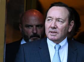 Actor Kevin Spacey leaves the US District Courthouse on October 06, 2022 in New York City. (Photo by Alexi J. Rosenfeld/Getty Images)