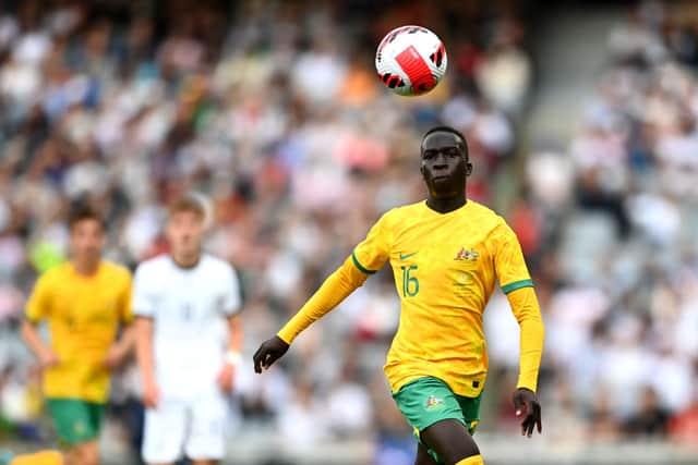 Garang Kuol will officially join Newcastle United in January. (Photo by Hannah Peters/Getty Images)