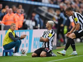 Newcastle United midfielder Bruno Guimaraes. (Photo by Stu Forster/Getty Images)