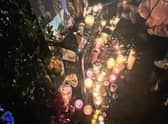 Tributes were left to Tomasz at Springwell Community Centre on Friday