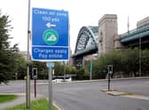 Signs have started to crop up around the entry points to the Newcastle and Gateshead Clean Air Zone