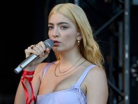 Lorde performs on the Pyramid Stage during day five of Glastonbury Festival at Worthy Farm, Pilton on June 26, 2022 in Glastonbury, England. (Photo by Kate Green/Getty Images)
