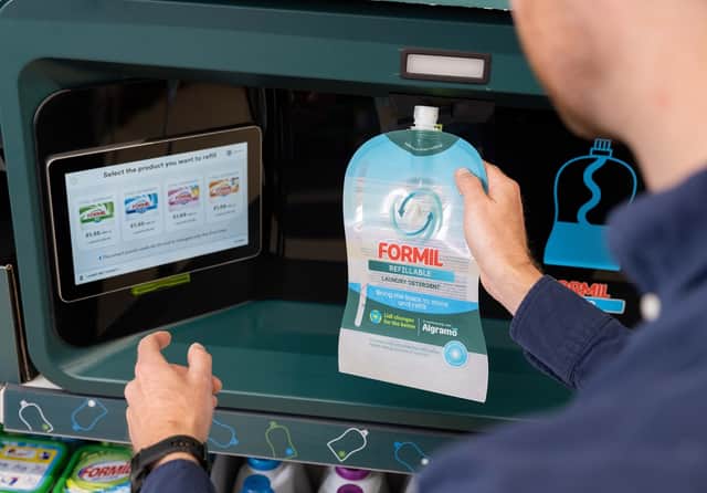 The smart machine will automatically recognise your Formil refill pouch