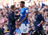 Everton defender Yerry Mina. (Photo by Catherine Ivill/Getty Images)