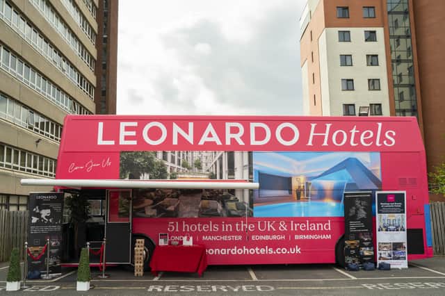 The Leonardo Hotels bus has been bigging up the rebrand