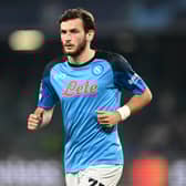 Napoli attacker Khvicha Kvaratskhelia.  