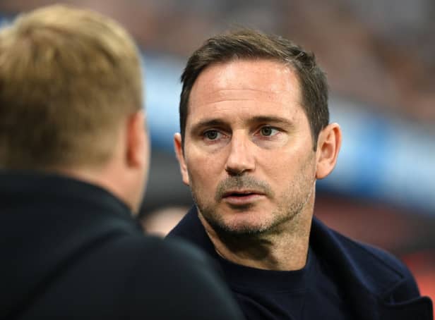 <p>Everton manager Frank Lampard. (Photo by Stu Forster/Getty Images)</p>