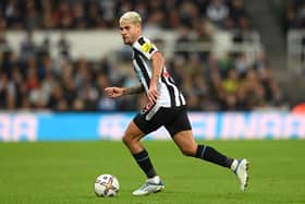 Bruno Guimaraes was in fine form once again as Newcastle claimed a 1-0 win against Everton (Photo by Stu Forster/Getty Images)