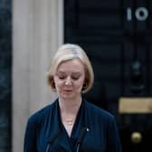 Liz Truss delivers her resignation speech on 20 October (Photo: Rob Pinney/Getty Images)