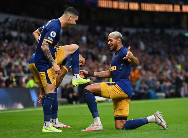 Newcastle United beat Tottenham 2-1 to move into the top four of the Premier League table.  (Photo by Justin Setterfield/Getty Images)