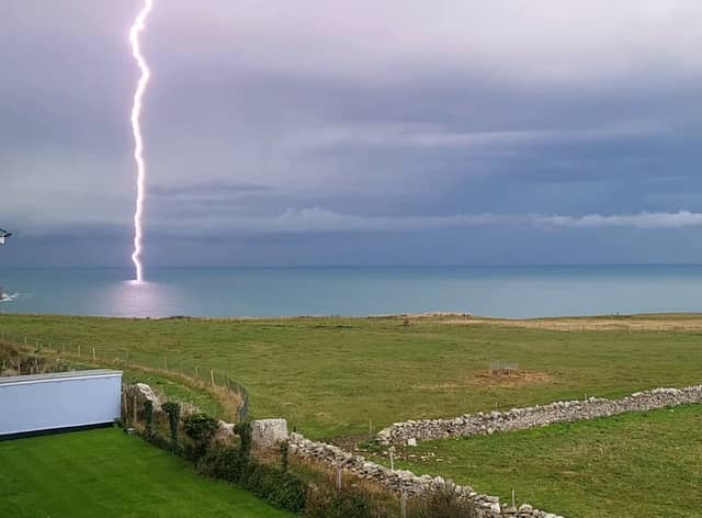 Dorset was battered by thunderstorms and a band of heavy rain overnight on the weekend. 