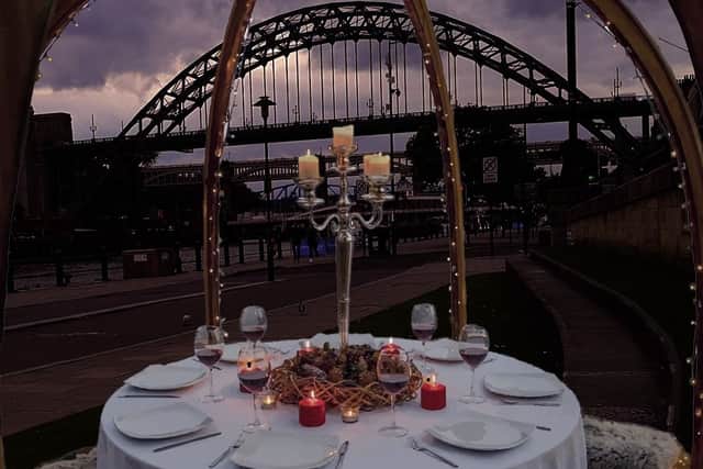 Dine on the Tyne offers a luxury pod dining experience
