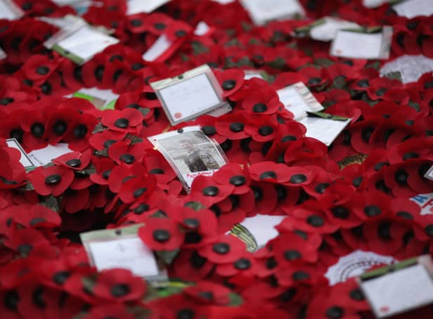 <p>Wreaths lay at the foot of the Cenotaph after the Remembrance Day (getty images)</p>