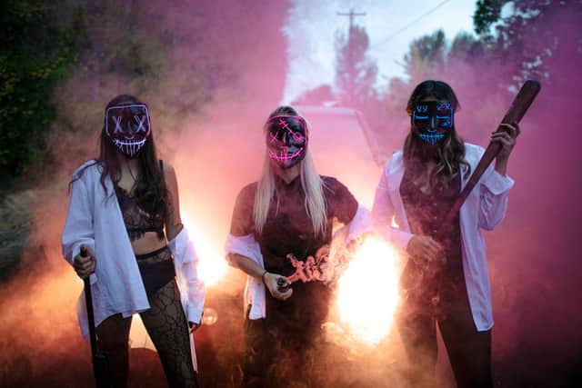 The purge cheap halloween outfit