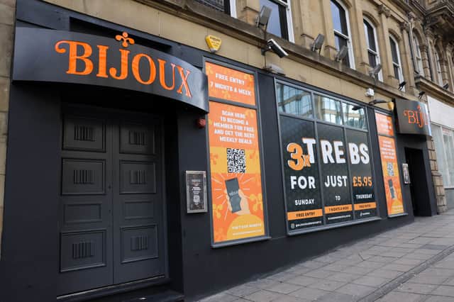 Bijoux bar on Mosley Street in Newcastle City Centre.