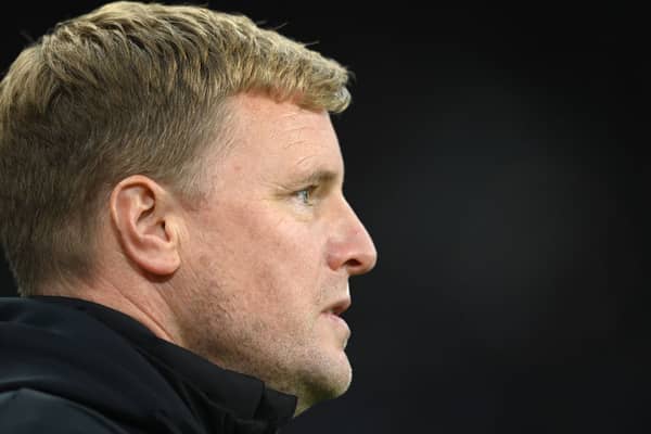 Newcastle United head coach Eddie Howe.  (Photo by Stu Forster/Getty Images)
