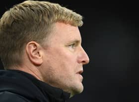 Newcastle United head coach Eddie Howe.  (Photo by Stu Forster/Getty Images)