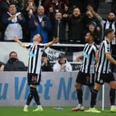 Newcastle United star Miguel Almiron.  (Photo by LINDSEY PARNABY/AFP via Getty Images)