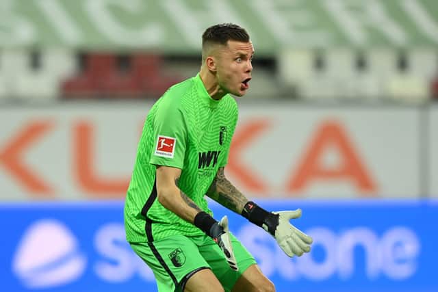 Augsburg goalkeeper Rafał Gikiewicz.  (Photo by Sebastian Widmann/Getty Images)
