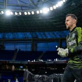 Newcastle United goalkeeper Martin Dubravka is on loan at Manchester United. (Photo by Ash Donelon/Manchester United via Getty Images)