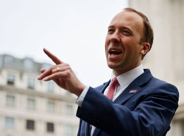 The Prime Minister has said he is “very disappointed” in Matt Hancock (Photo: Getty Images)