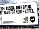 A poster which is part of Brewdog’s ‘anti-sponsor’ campaign against the 2022 World Cup