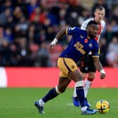 Newcastle United star Allan Saint-Maximin. (Photo by David Cannon/Getty Images)