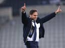 Newcastle United co owner Jamie Reuben in footballing action on the pitch after the Premier League match between Newcastle United and Crystal Palace at St. James Park on April 20, 2022 in Newcastle upon Tyne, England.