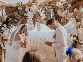 Holly married her footballer fiance Jacob in an emotional ceremony