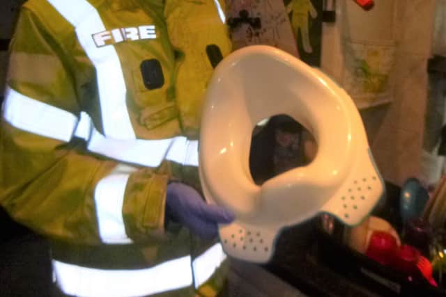 TWFRS removed the potty safely