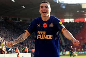 Newcastle United winger Miguel Almiron.  (Photo by David Cannon/Getty Images)