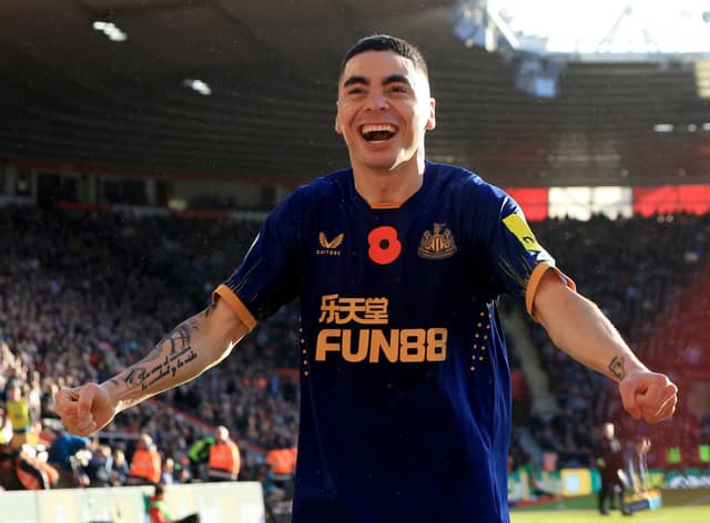 Newcastle United winger Miguel Almiron.  (Photo by David Cannon/Getty Images)