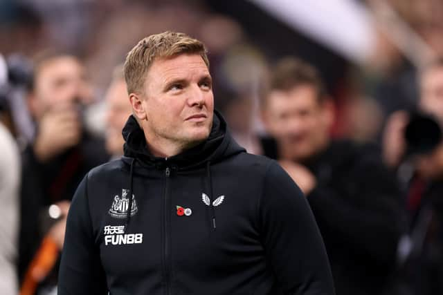 Newcastle United head coach Eddie Howe. (Photo by George Wood/Getty Images)